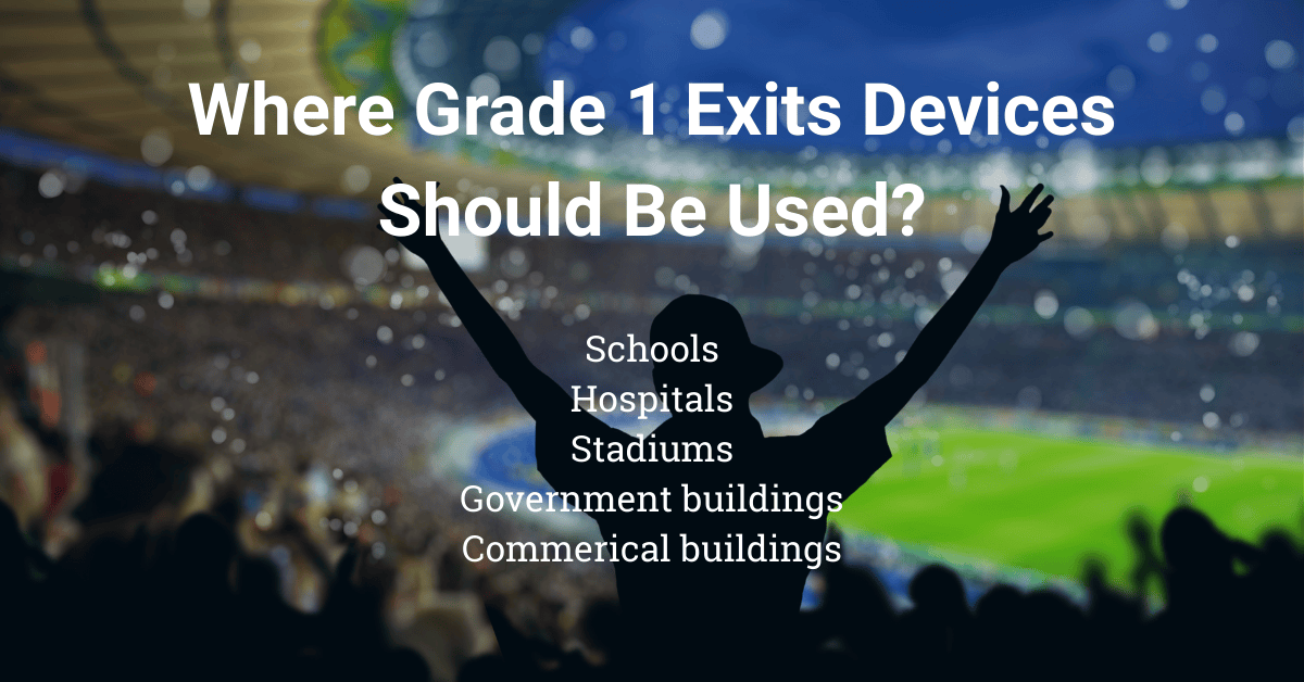 Where exit devices should be used