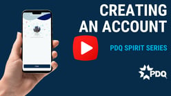 Signing up for an account on the spirit app image with play button in the middle