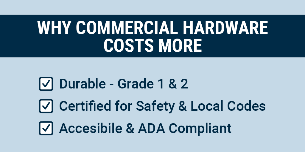 Why commercial hardware costs more