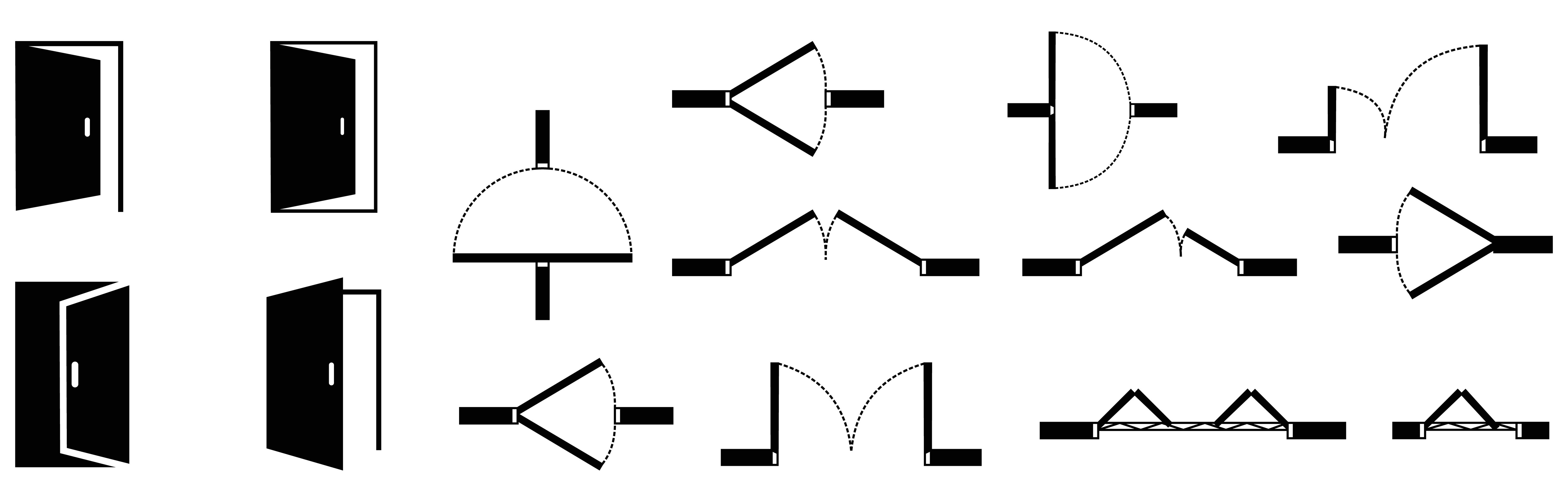 Door swing directions